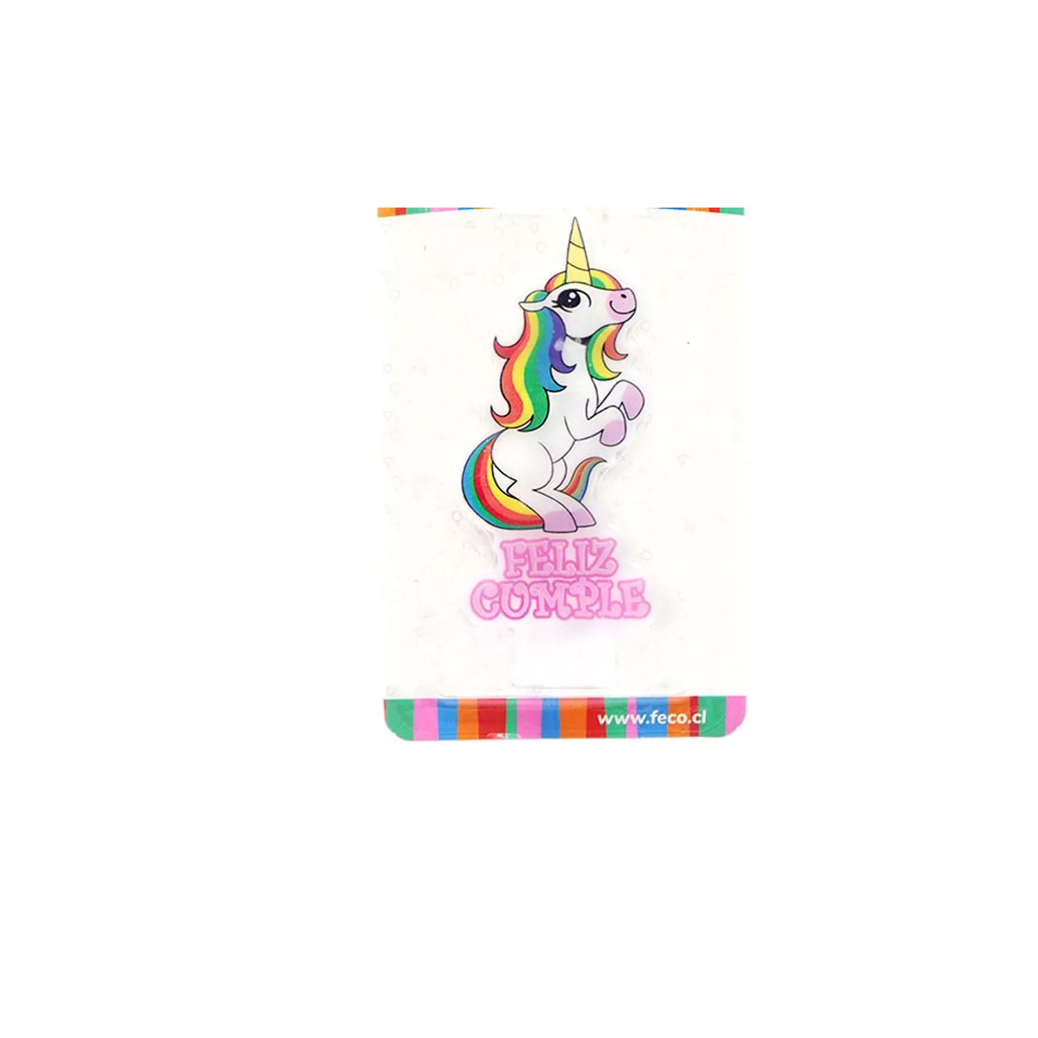 VELA FELICIDADES ARCOIRIS X1 UNI - 1