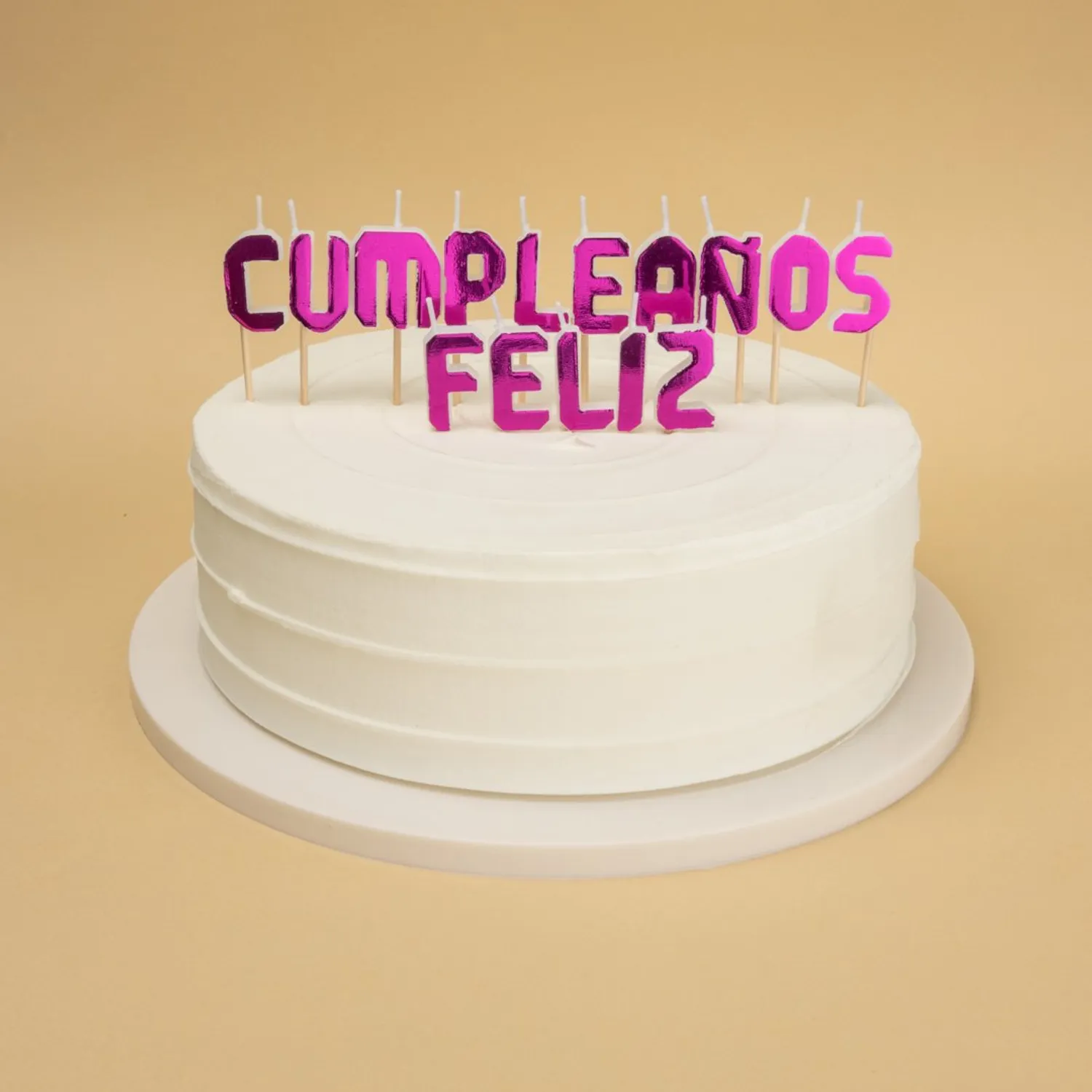 VELA FELIZ CUMPLEAOS HOLO FUCSIA X1UNI - 1