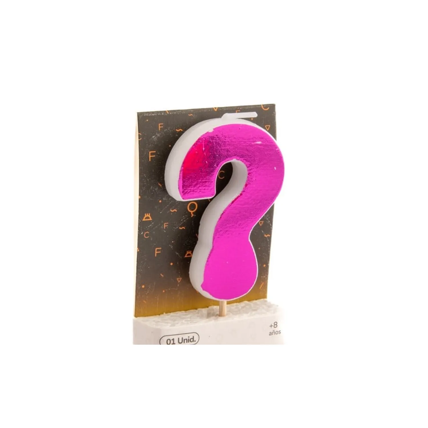 VELA NUMERAL HOLO FUCSIA - 1