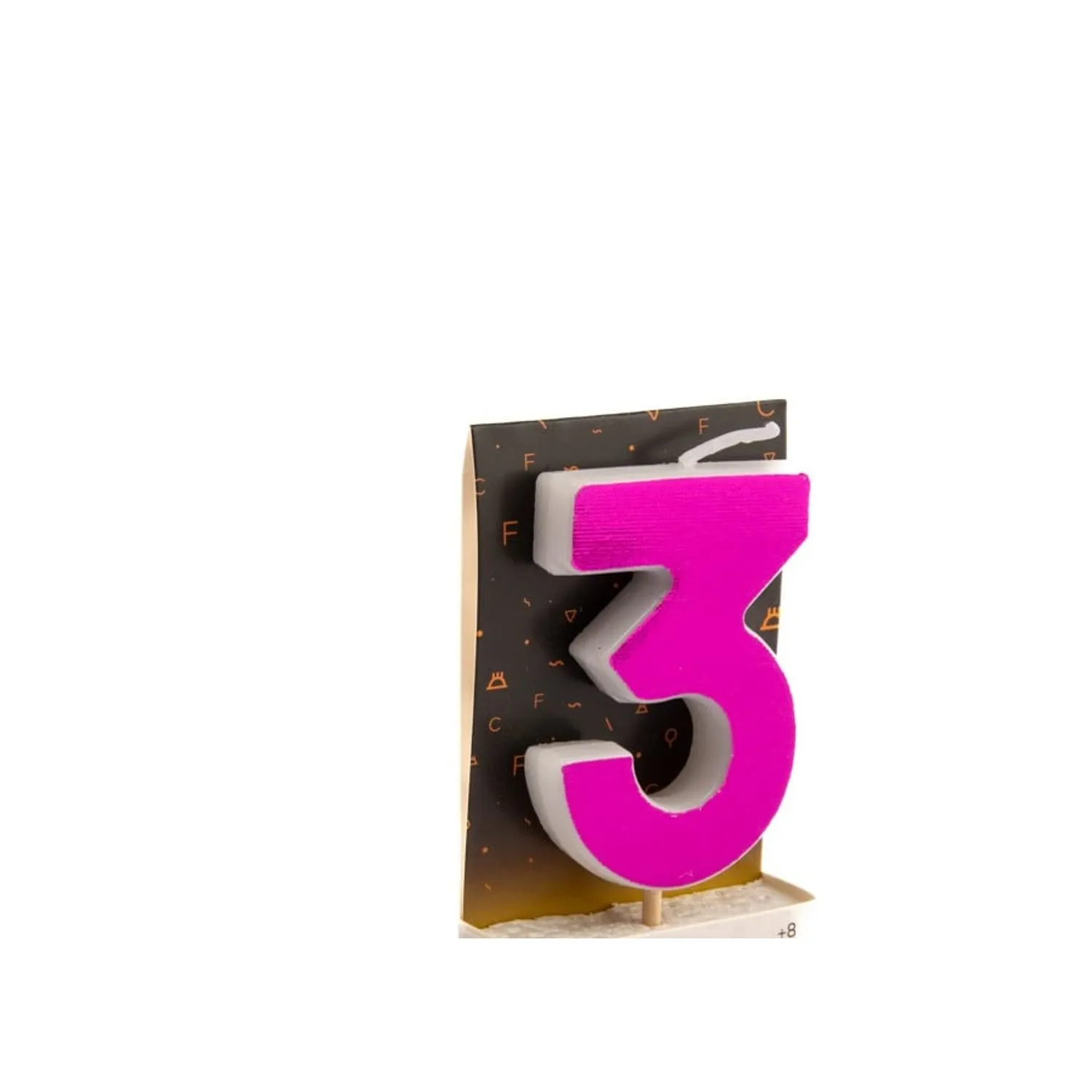 VELA NUMERAL HOLO FUCSIA 3 - 1