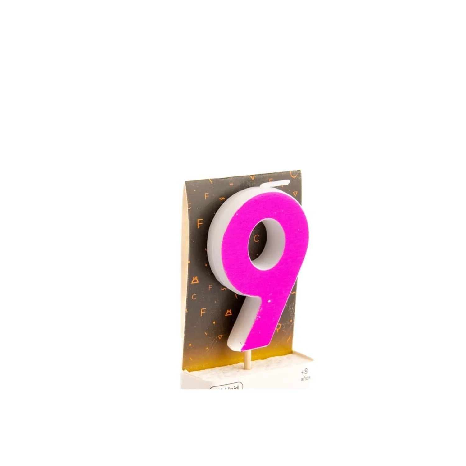 VELA NUMERAL HOLO FUCSIA 9 - 1