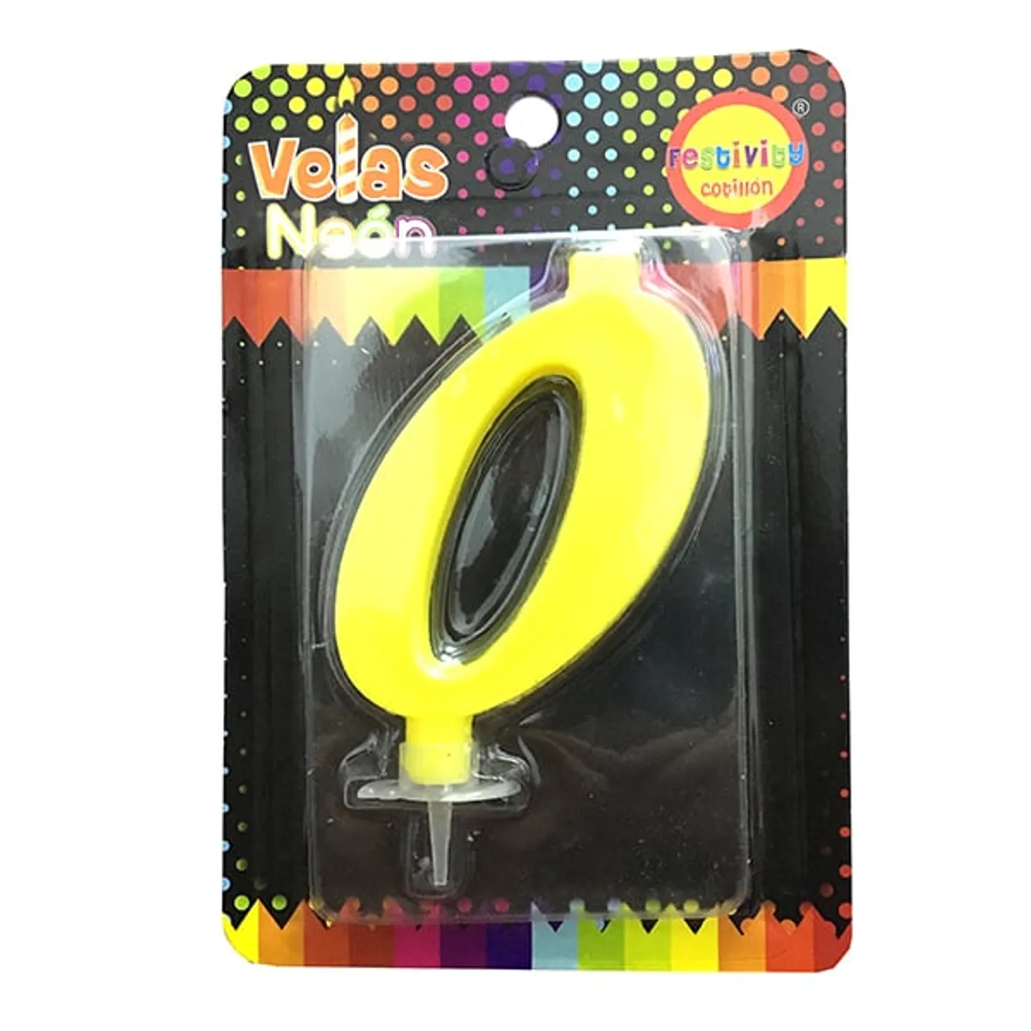 VELA NUMERAL NEON GIGANTE N? 0 X1 UNI - 1