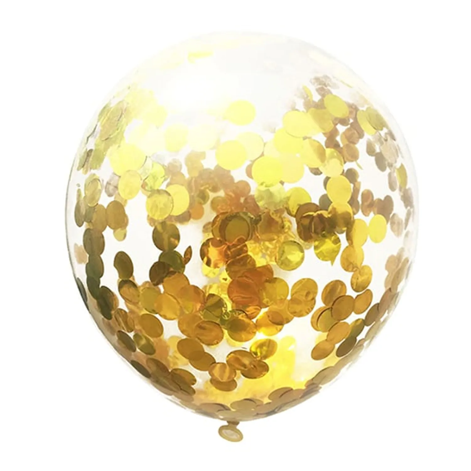 GLOBO 12' CONFETTI DORADO X12 UNI - 1