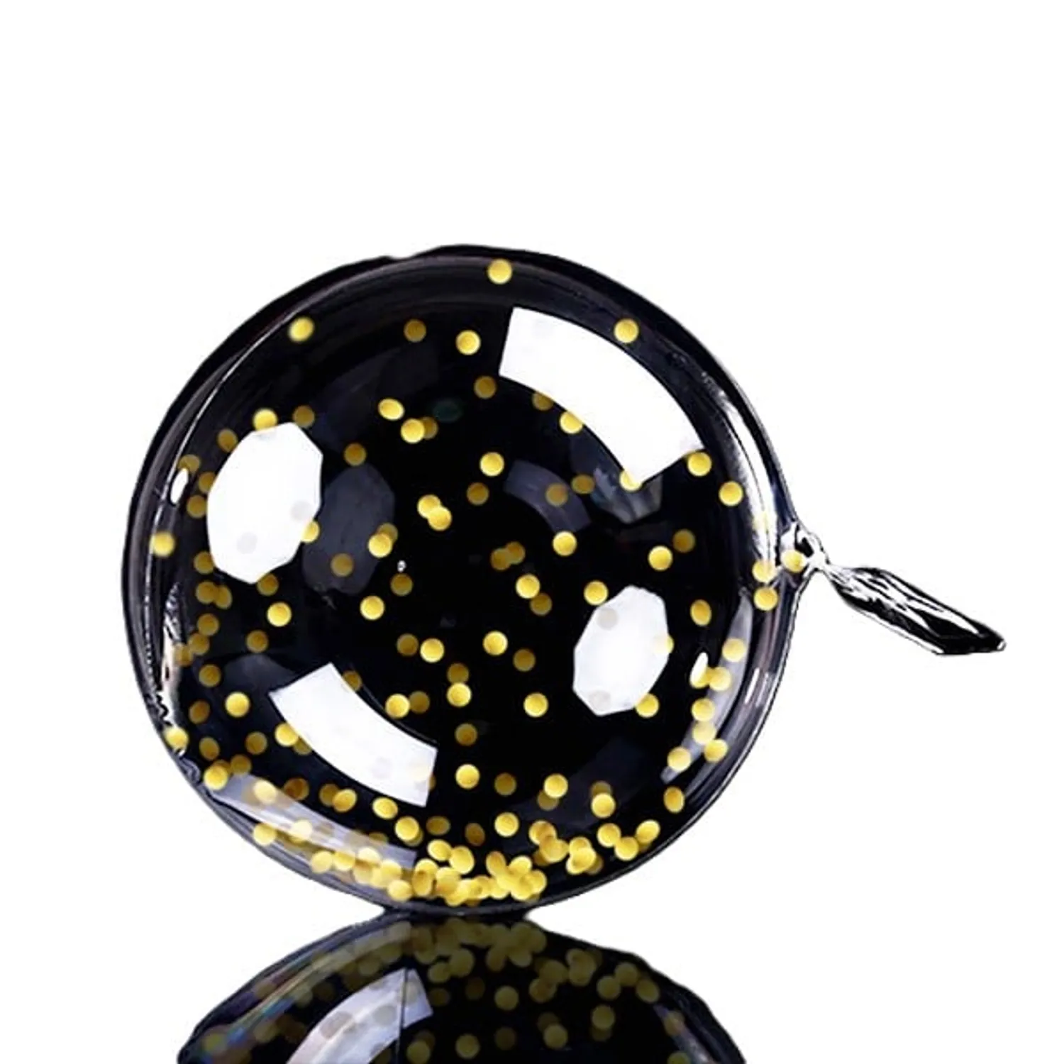 GLOBO BURBUJA 18 CONFETTI DORADO X1 UNI - 1