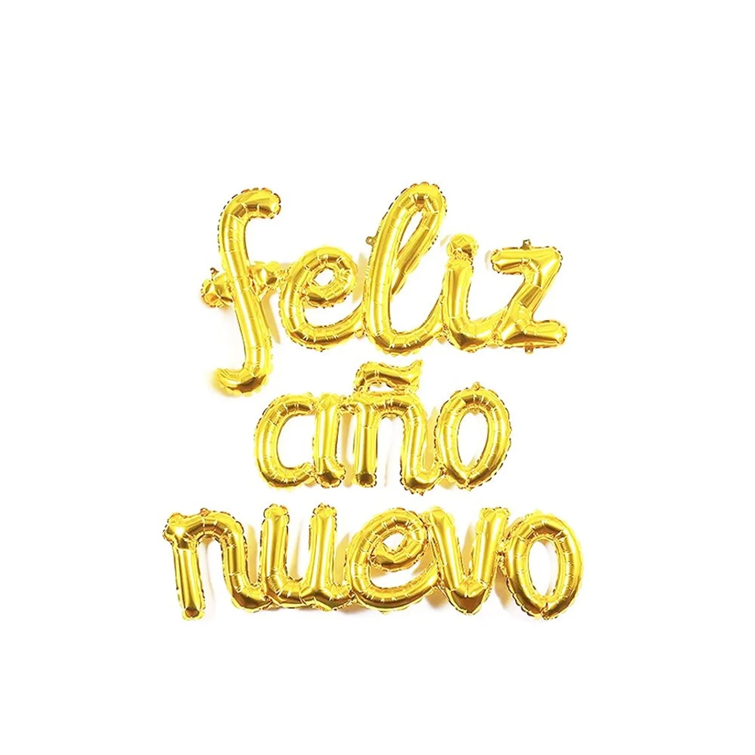 GLOBO METALICO CURSIVO F.A.N DORADO 63 X 48 CM X1 UNI - 1