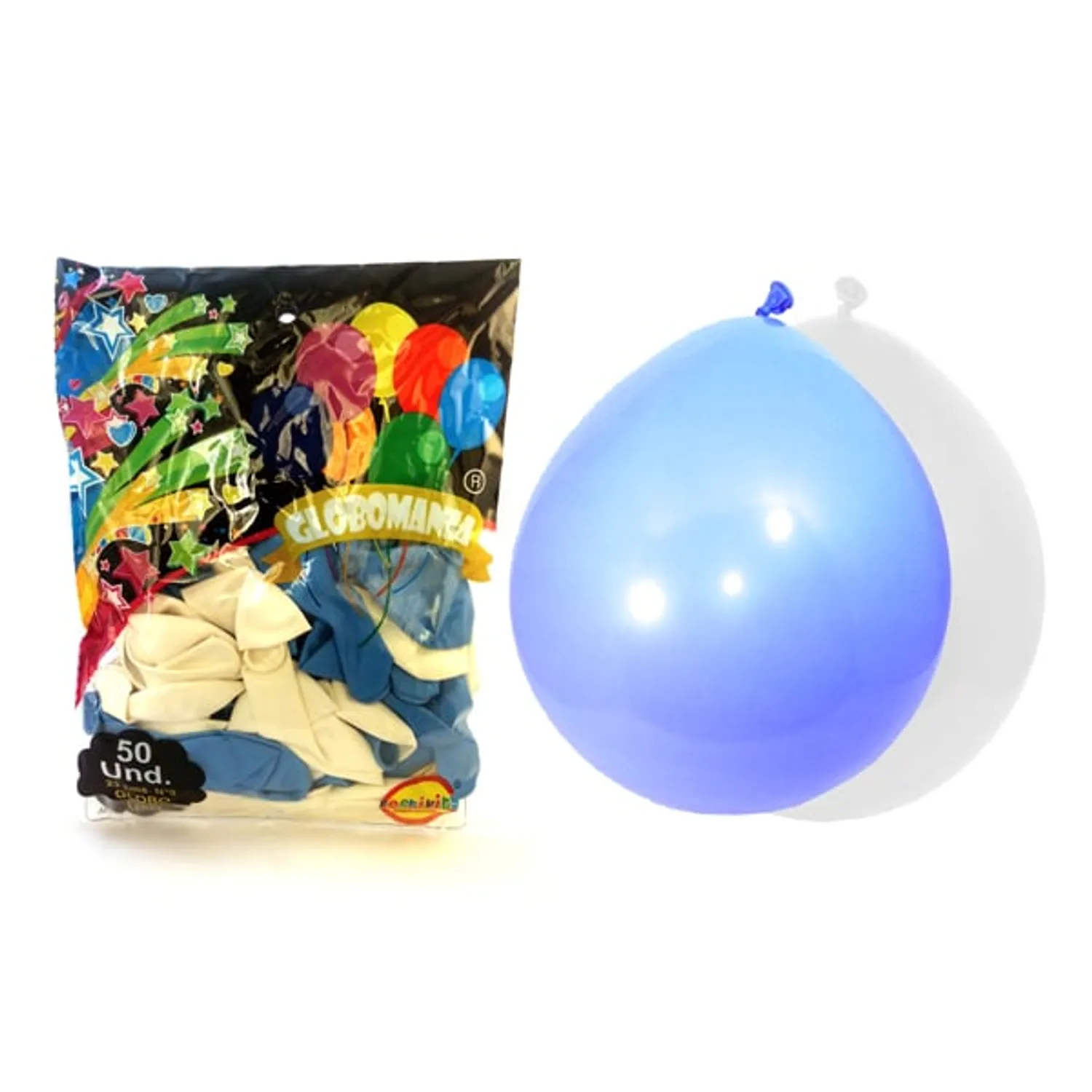 GUIR GLOBO METALICO COPETES 96.5X33CM X1 UNI 3 MESES DE GARANTIA - 1