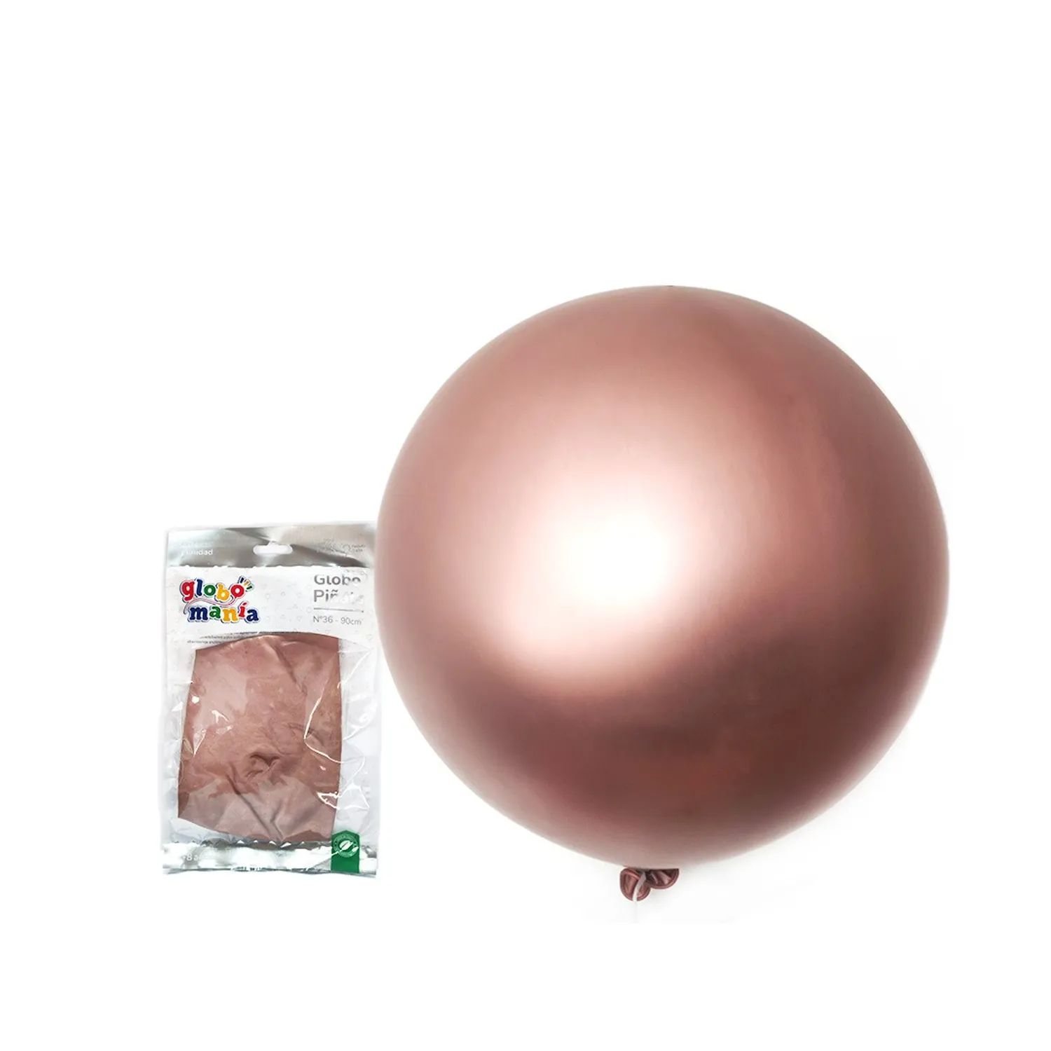 GLOBO PINATA R36 CHROME ROSE GOLD X1 UNI - 1