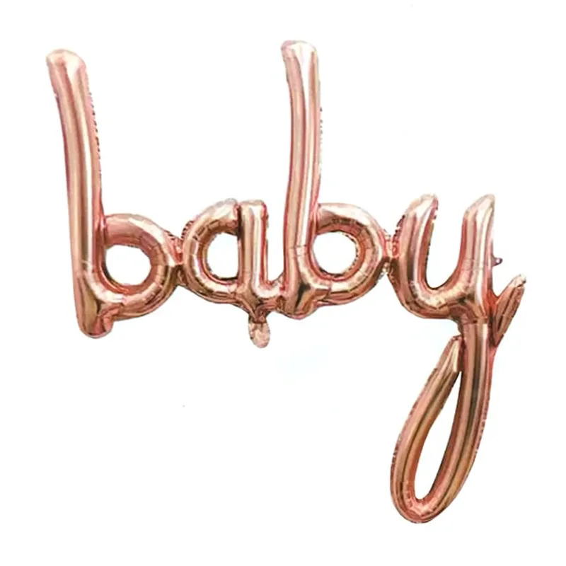 GLOBO METALICO BABY SHOWER ROSADO X1 UNI - 1