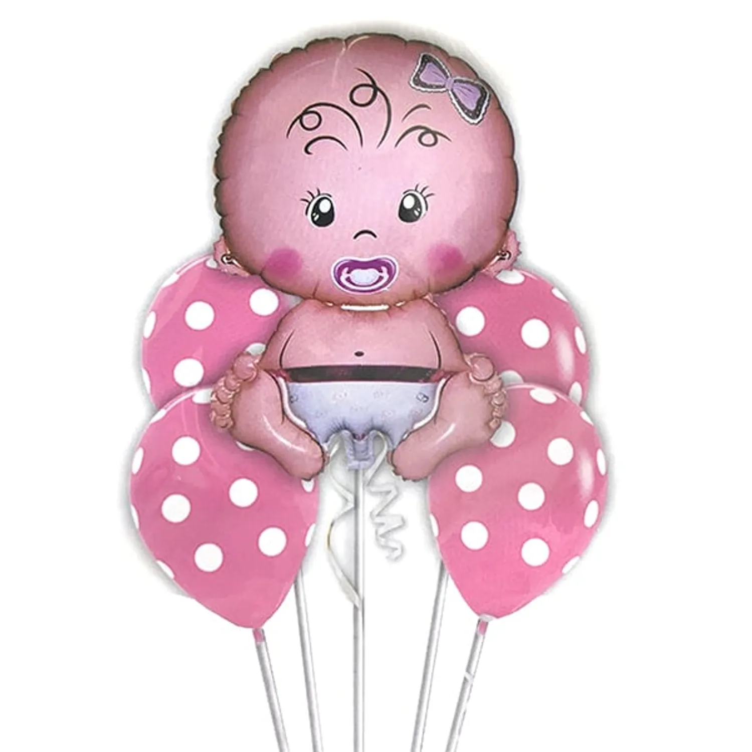 GLOBO METALICO SET NENA 5PCS - 1