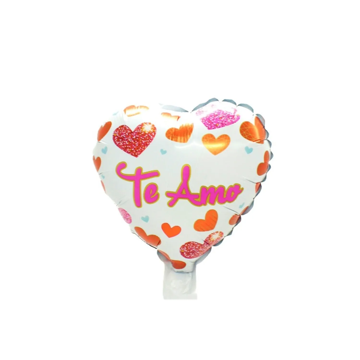 GLOBO METALICO 10 TE AMO BLANCO X50 UNI - 1