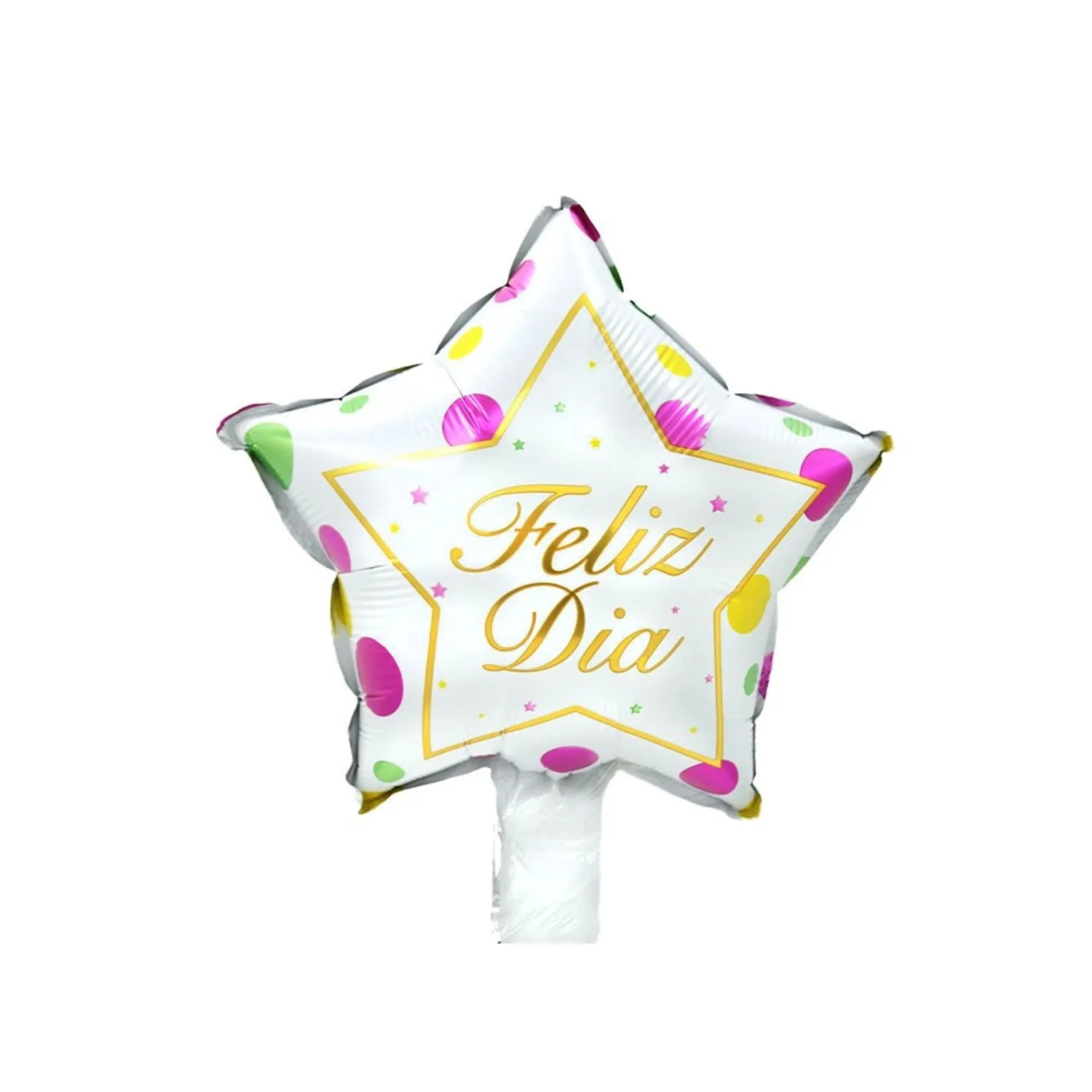 GLOBO METALICO 10 FELIZ DIA ESTRELLA DOBLE X50 UNI - 1