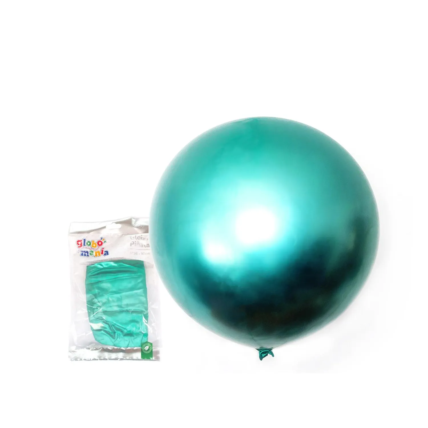 GLOBO PINATA R36 CHROME VERDE X1 UNI - 1