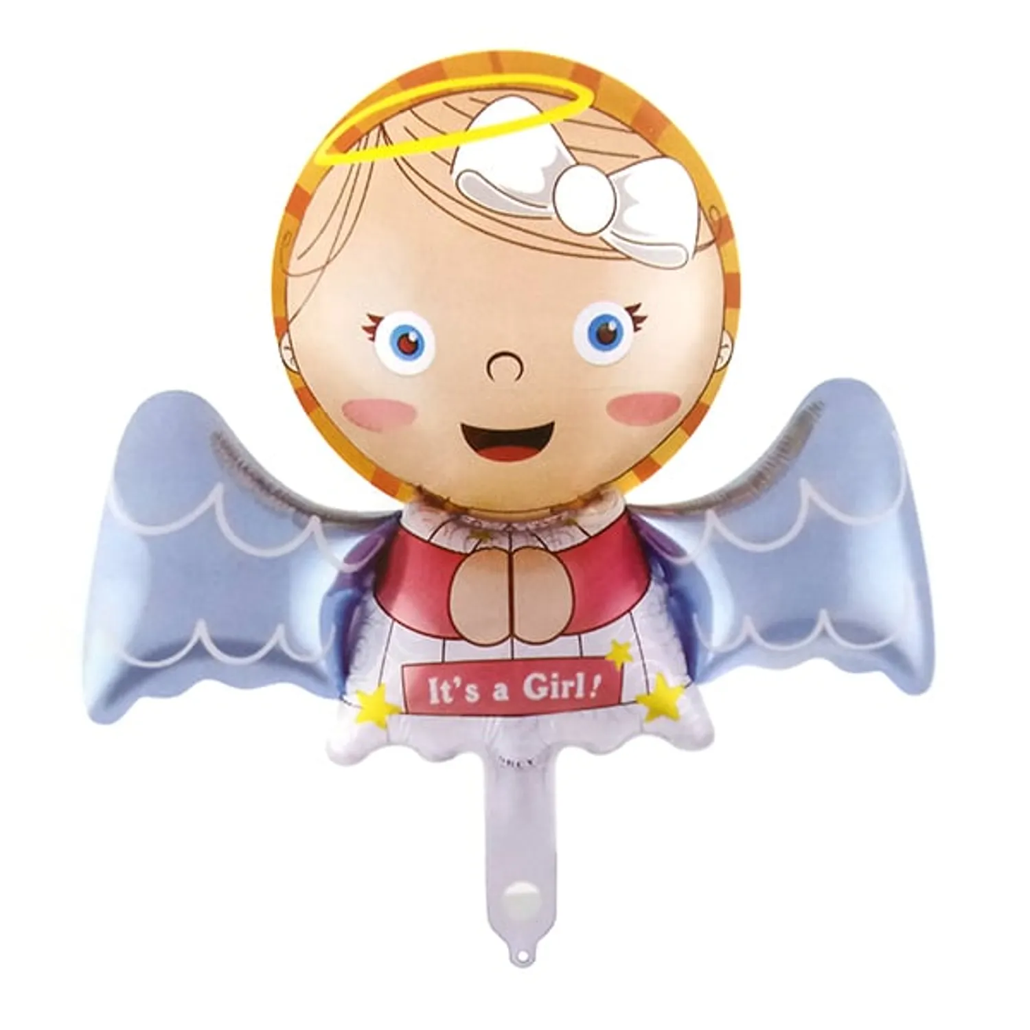 GLOBO METALICO ANGEL NENA 40X44 CM X1 UNI - 1
