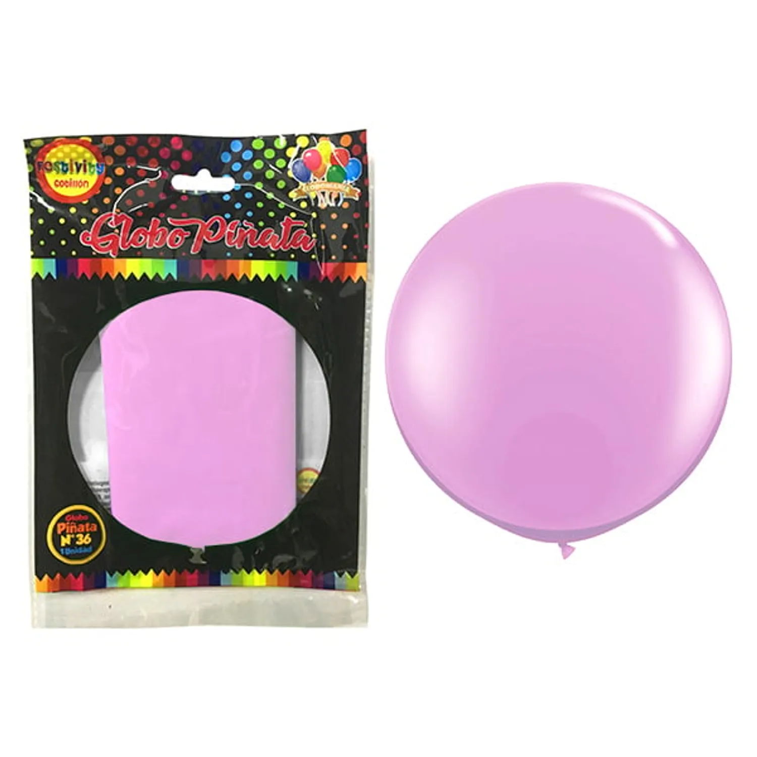 GLOBO PIATA R36 PASTEL ROSADO X1 UNI - 1