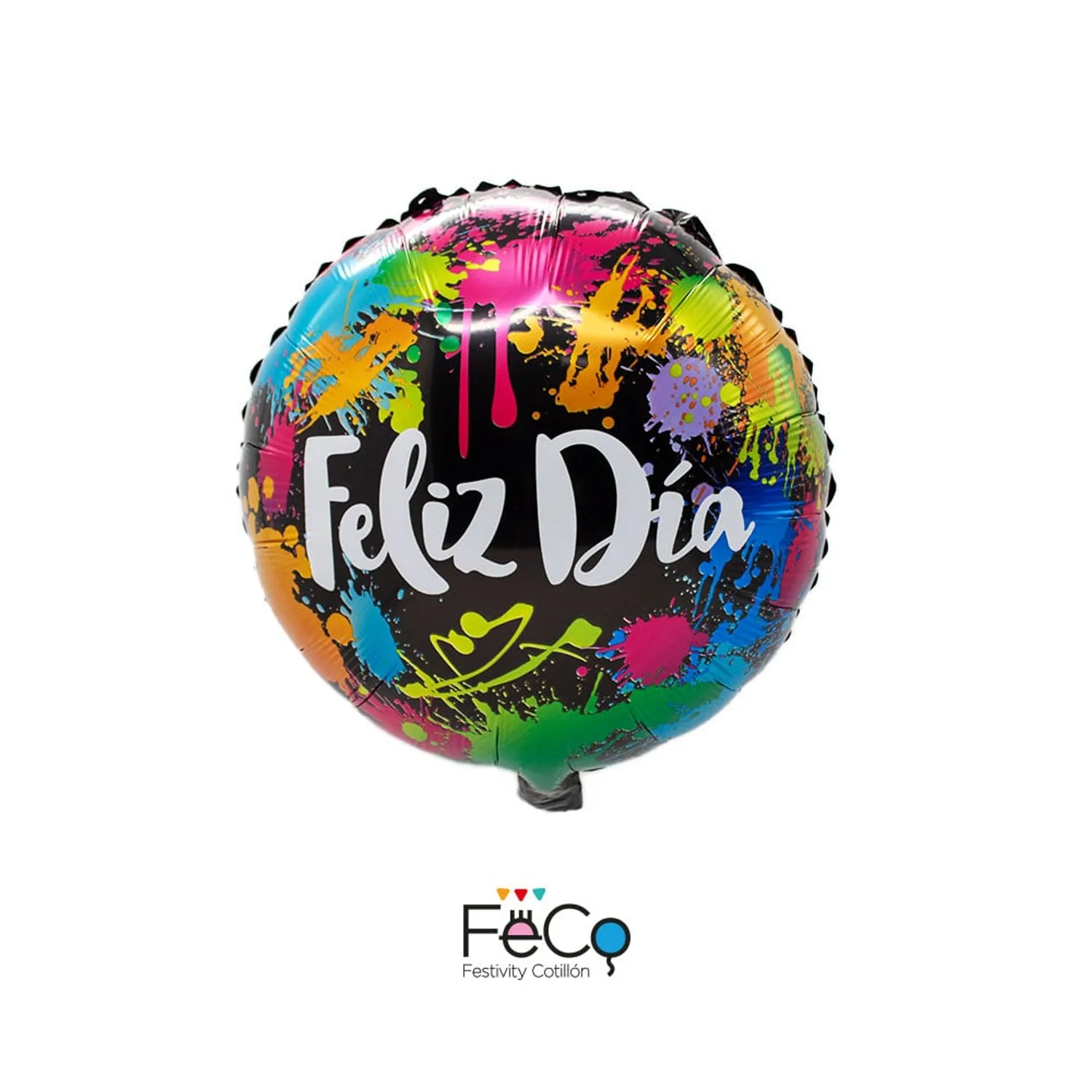 GLOBO METALICO 18 FELIZ DIA PAINT X1 UNI - 1