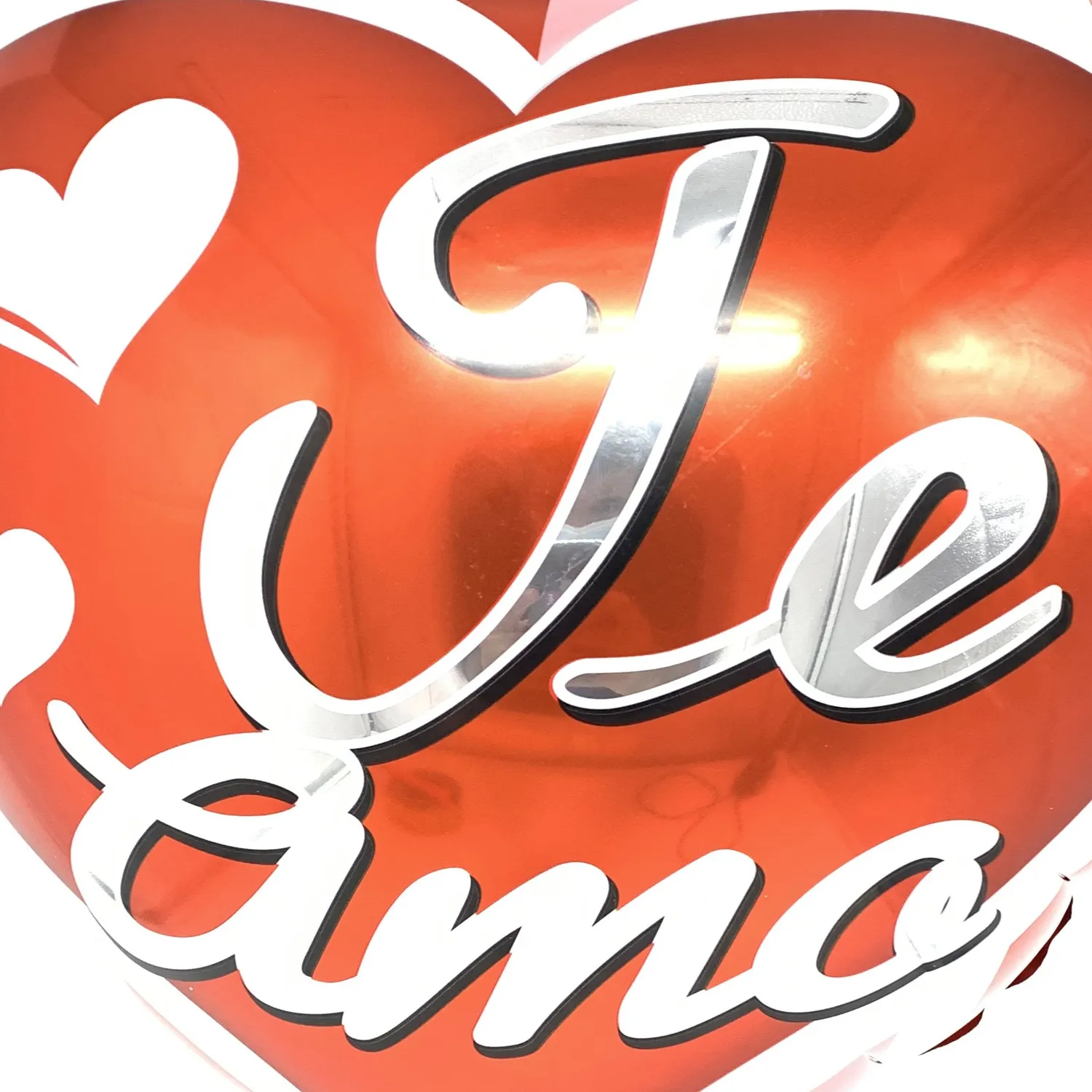 GLOBO METALICO 18 TE AMO CORAZONES X50 UNI - 1