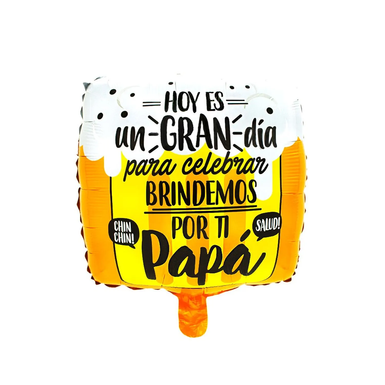 GLOBO METALICO 18 BRINDAMOS PAPA X1 UNI - 1