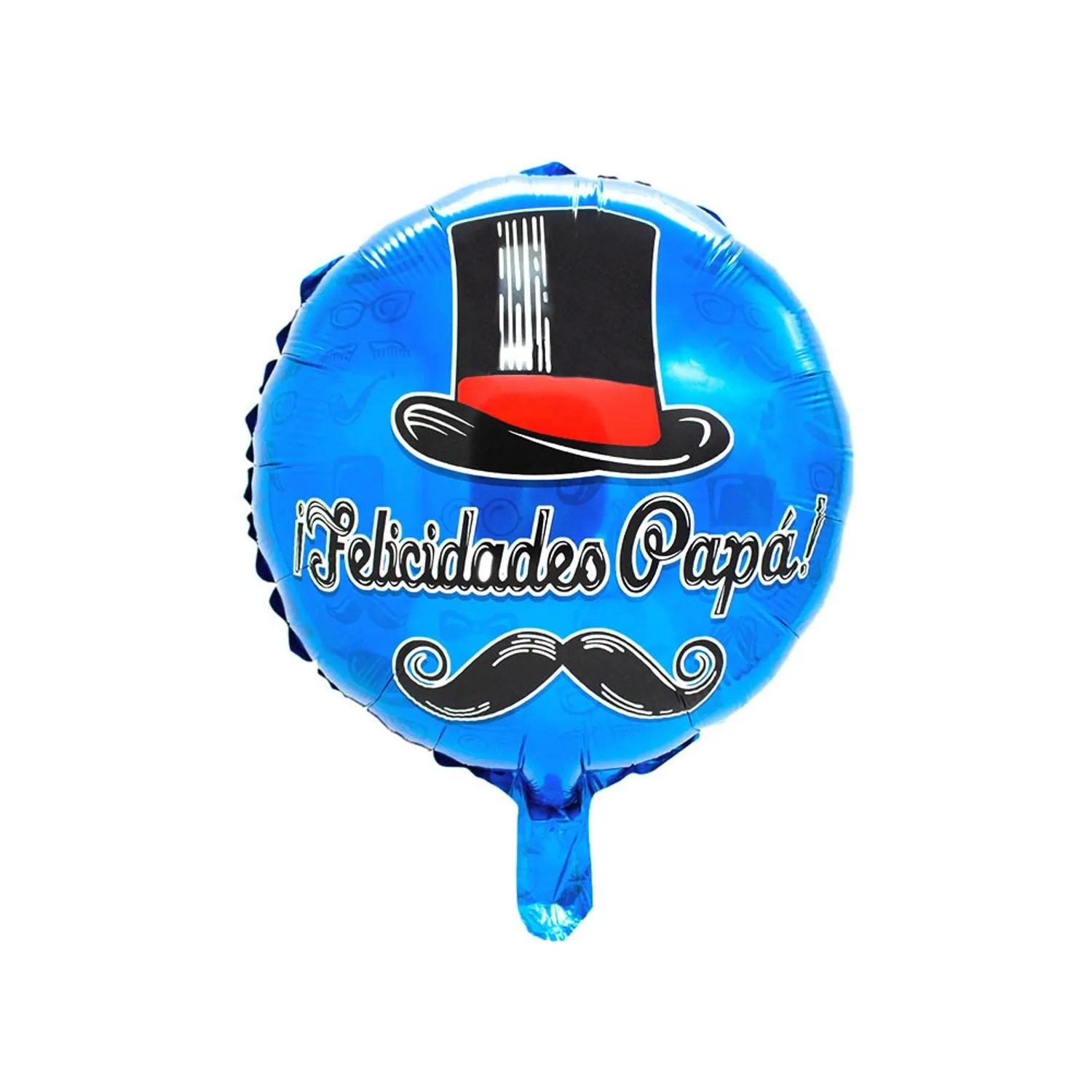 GLOBO METALICO 18 MOSTACHO PAPA X1 UNI - 1