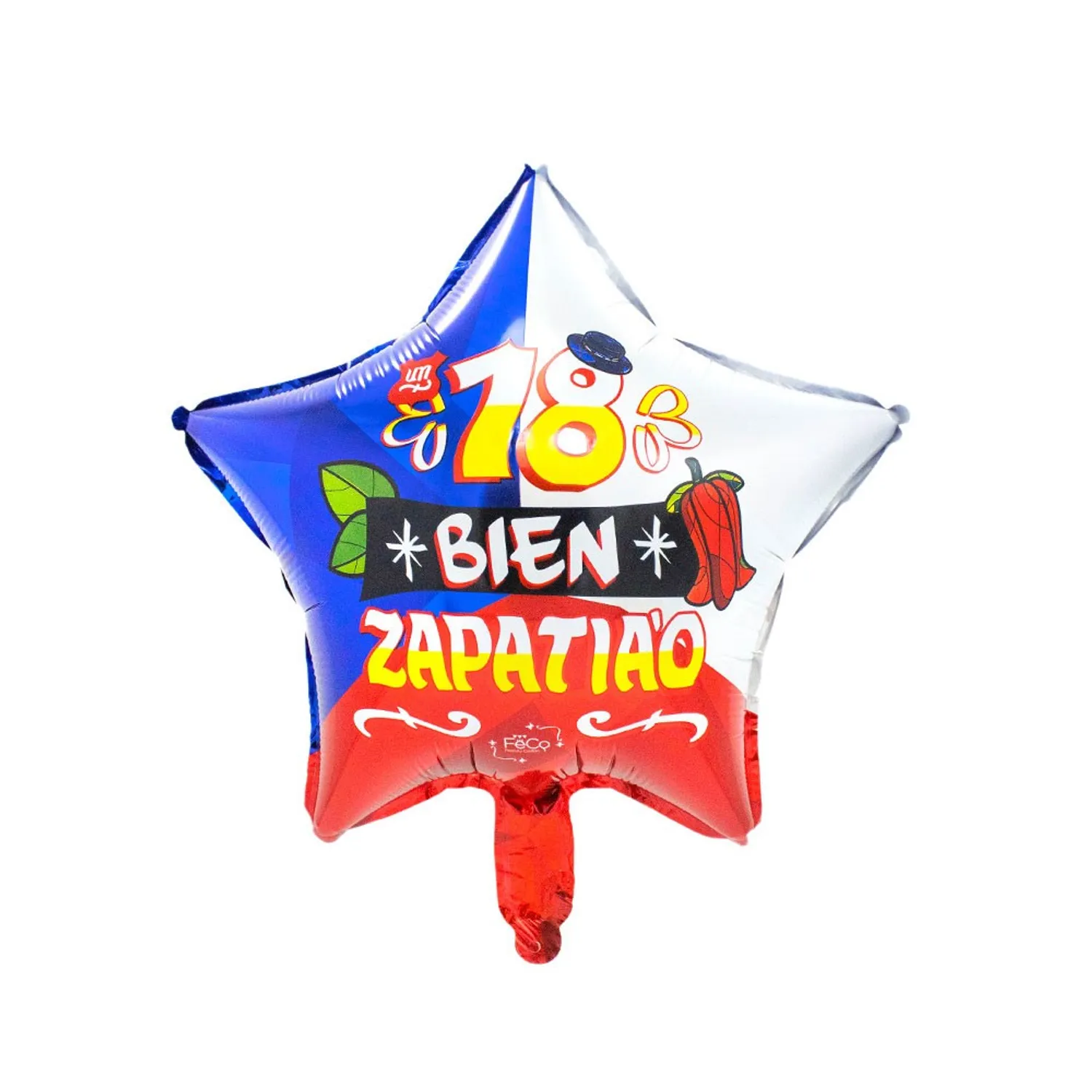 GLOBO METALICO 18 ESTRELLA GUACHACA ZAPATIAO X1 UNI - 1