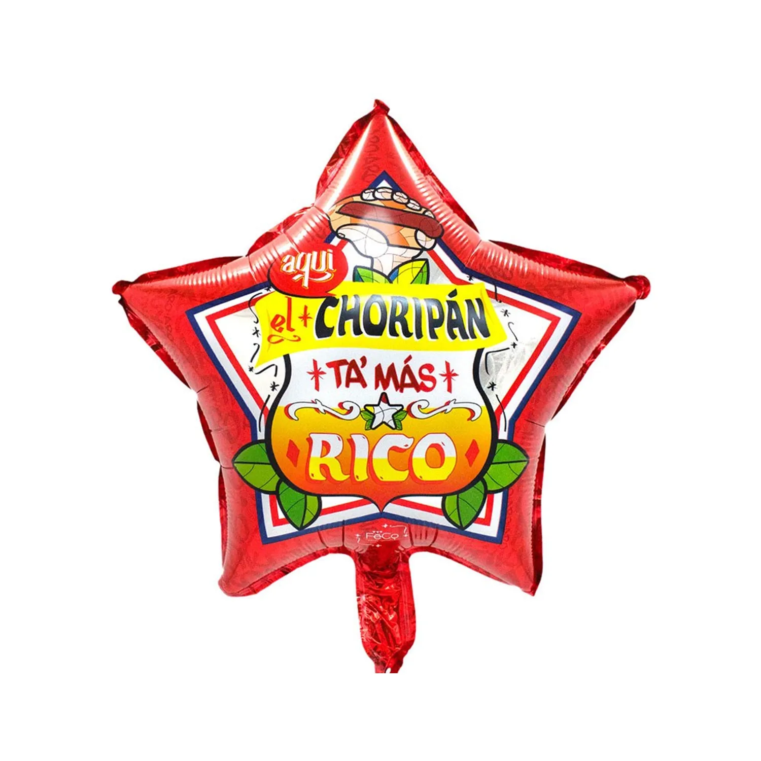 GLOBO METALICO 18 ESTRELLA GUACHACA CHORIPAN X50 UNI - 1