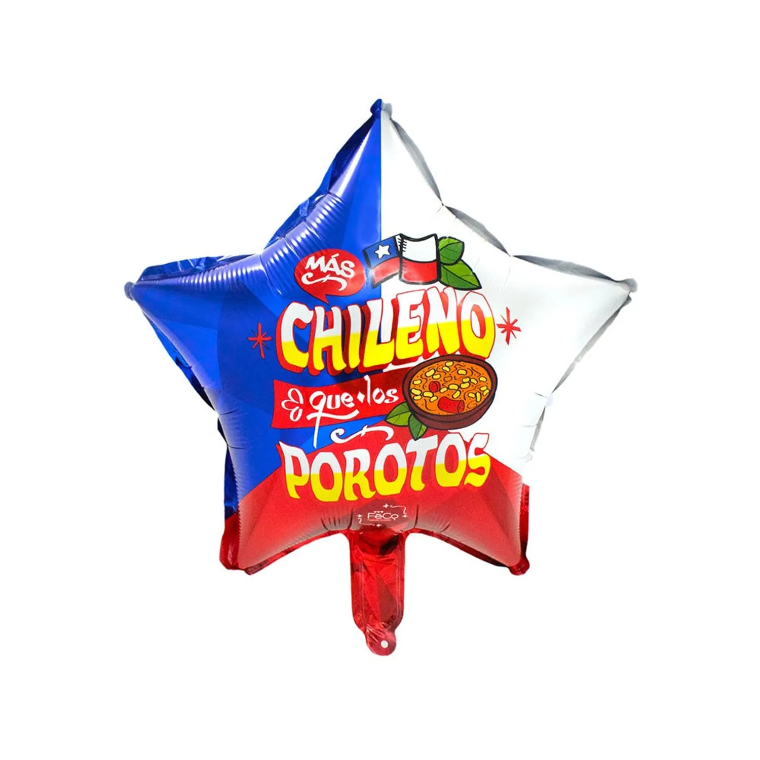 GLOBO METALICO 18 ESTRELLA GUACHACA POROTOS X50 UNI - 1