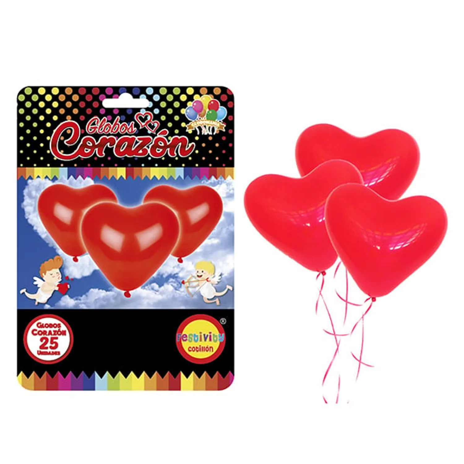 GLOBO CORAZON X25 UNI - 1