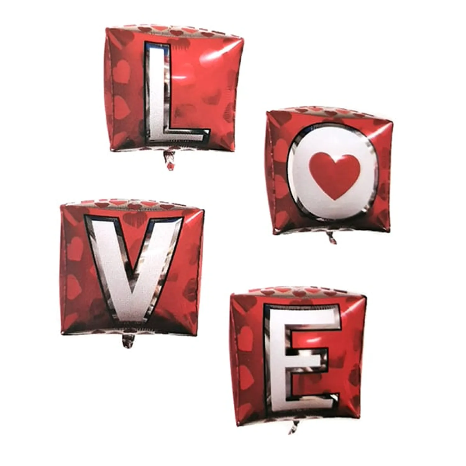 GLOBO METALICO 22 ORBZ LOVE CUADRADO X1 UNI - 1