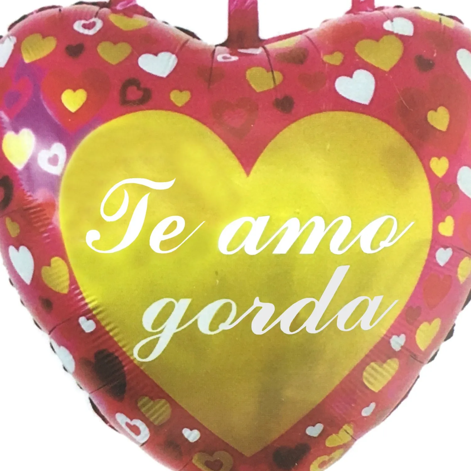 GLOBO METALICO 24 TE AMO GORDA X1 UNI - 1