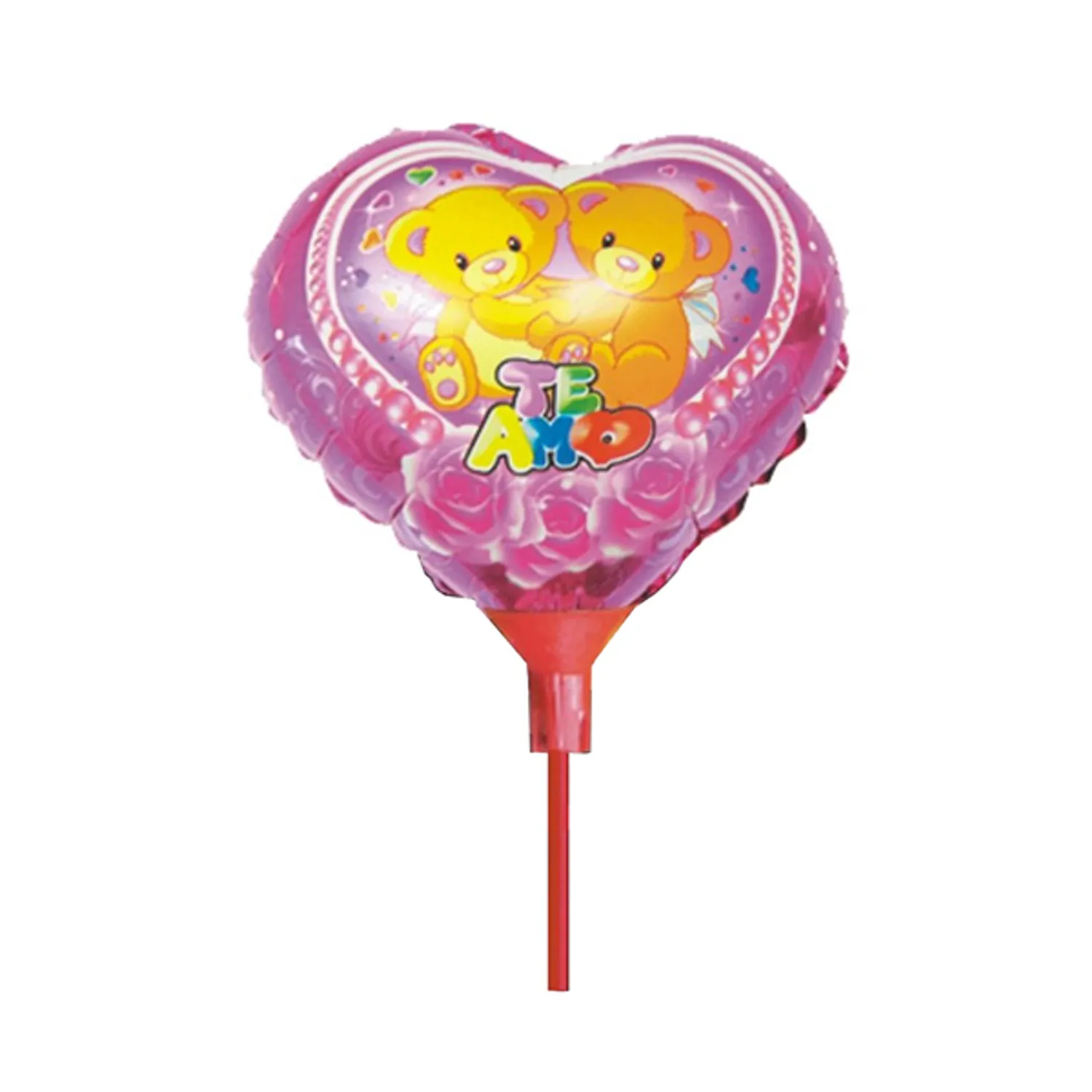 GLOBO METALICO 8.5 CORAZON OSITOS X1 UNI - 1