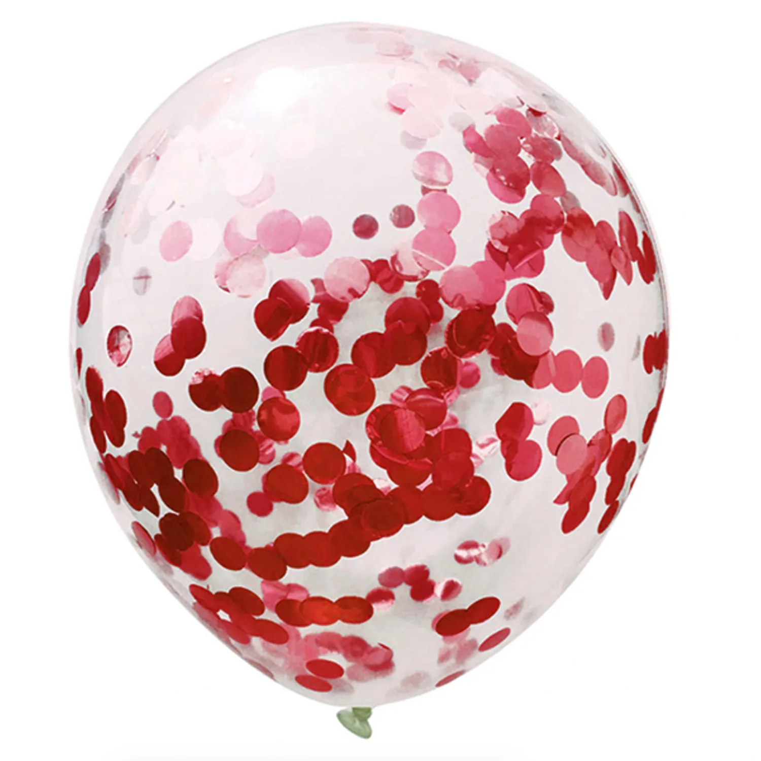 GLOBO 12 CONFETTI ROJO X12 UNI - 1