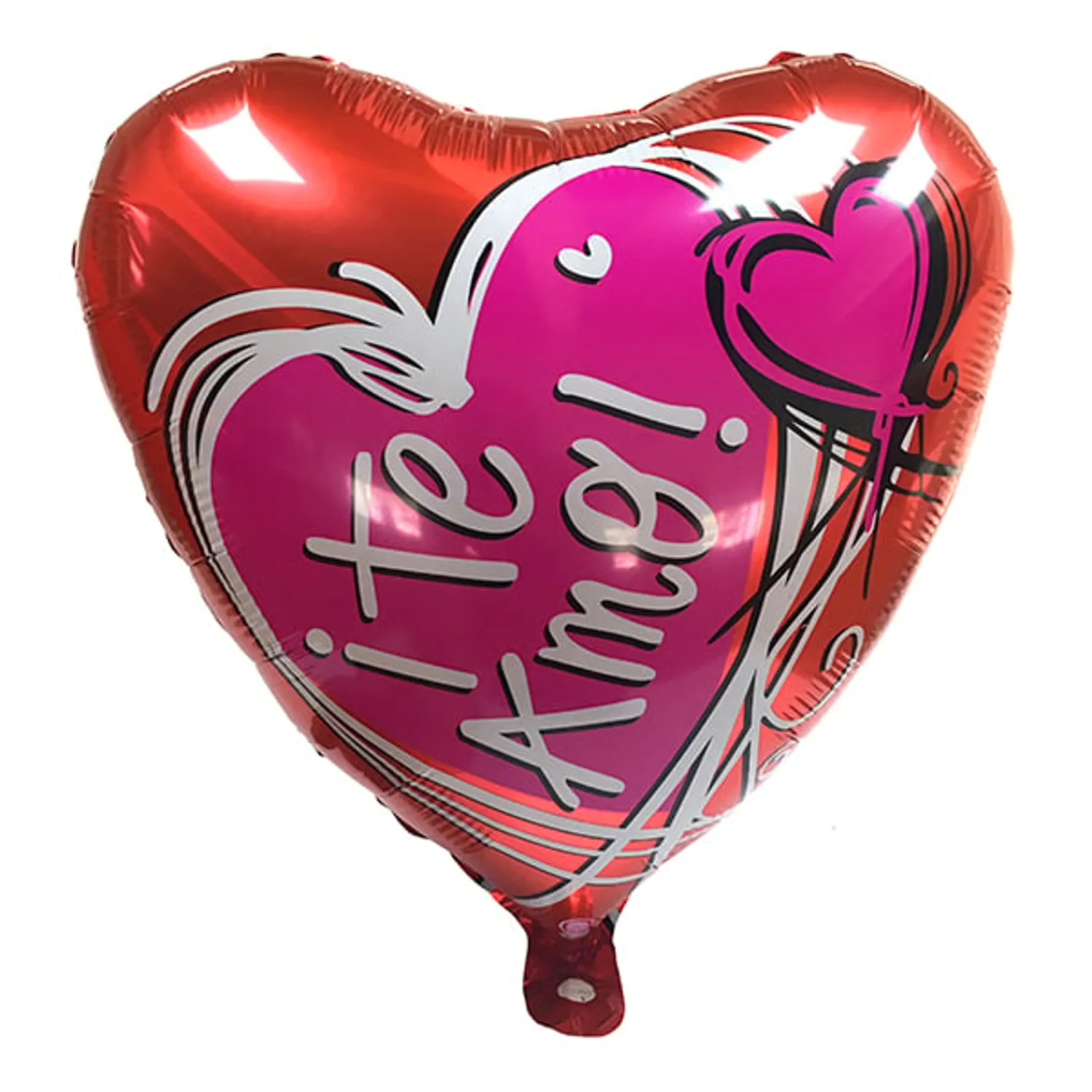 GLOBO METALICO 18 TE AMO CORAZON X50 UNI - 1