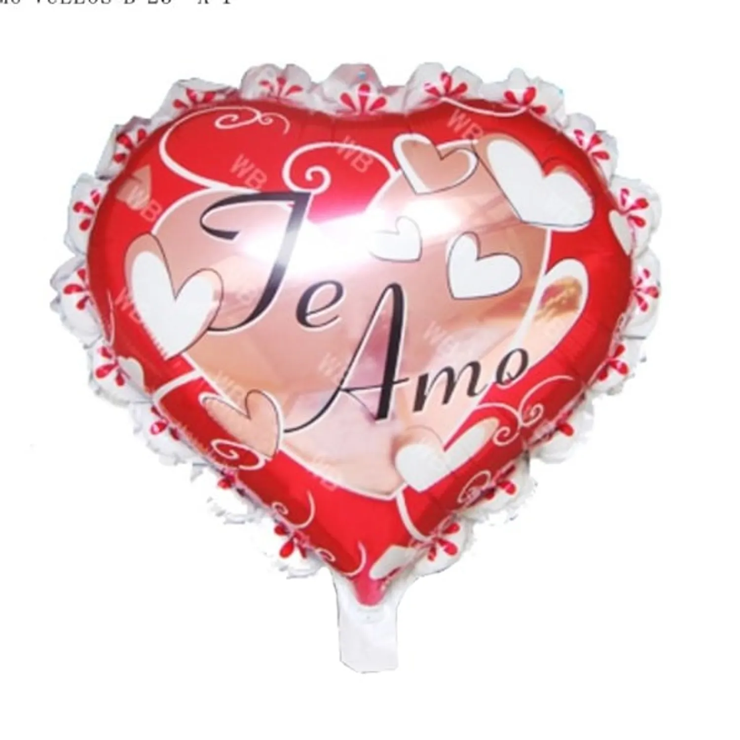GLOBO METALICO 23 CORAZON TE AMO VUELOS B X1 UNI - 1