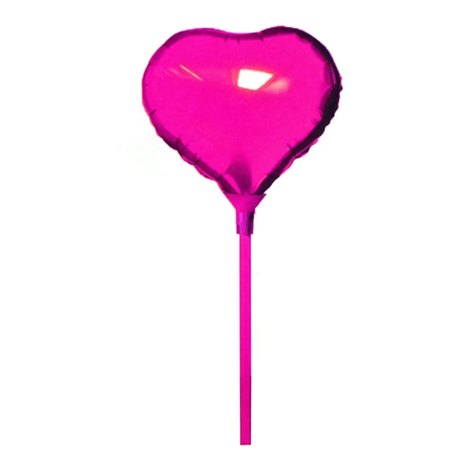 GLOBO METALICO 8.5 CORAZON FUCSIA X1 UNI - 1