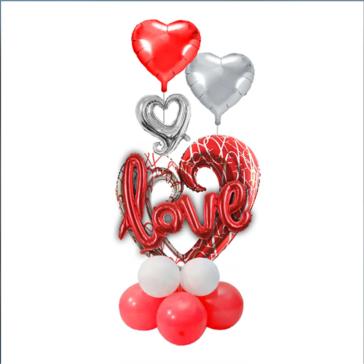 SET GLOBO METALICO LOVE X 1 SET - 1