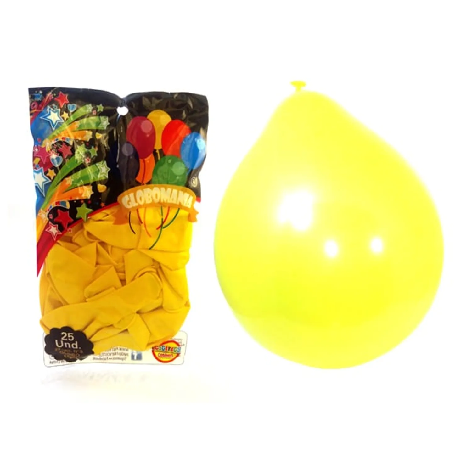 GLOBO 09 STANDARD B AMARILLO X 25 UNI - 1