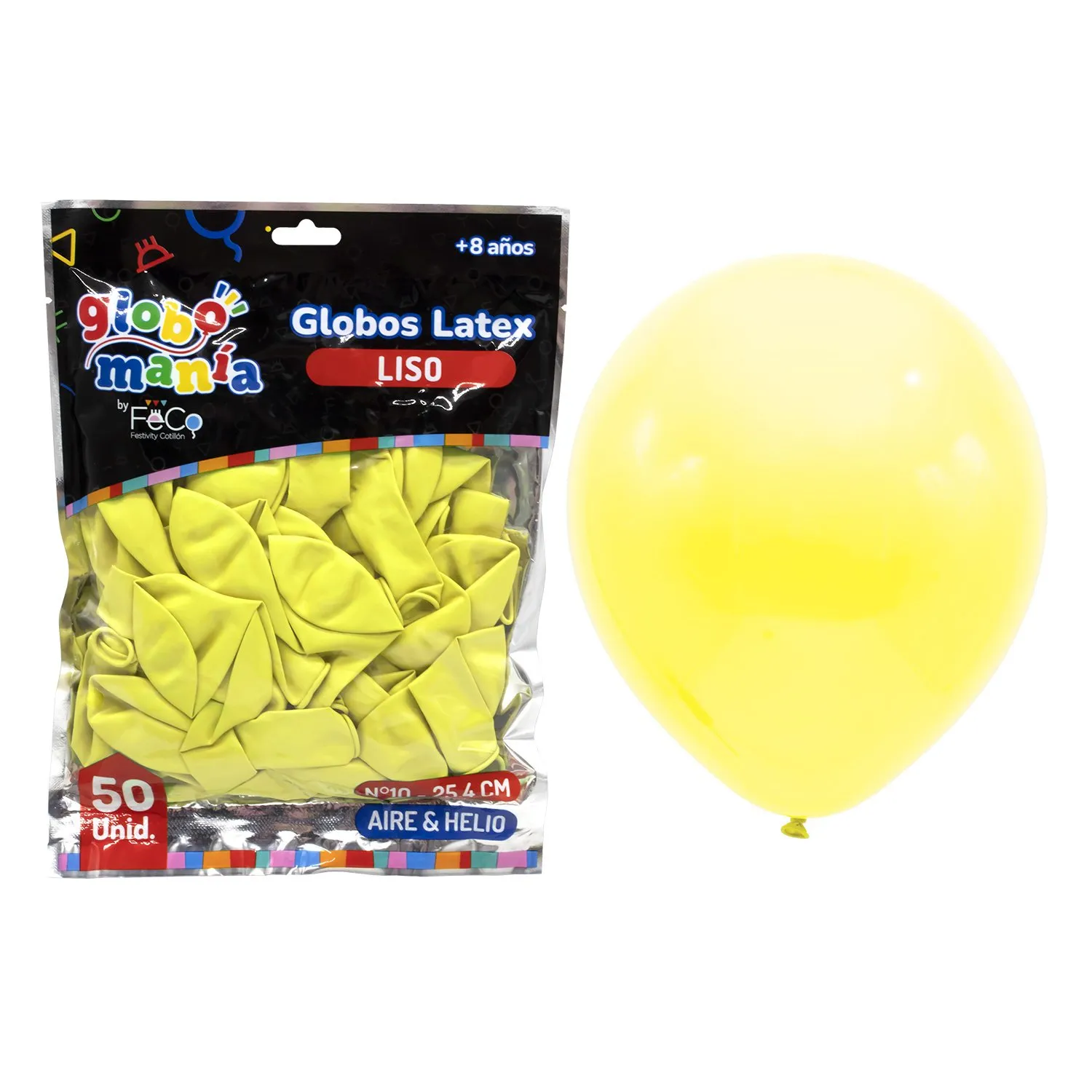 GLOBO 10 AMARILLO X50UNI - 1