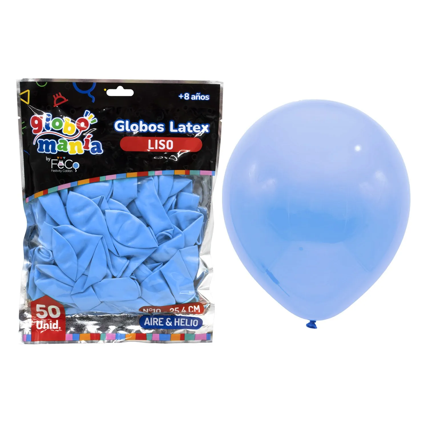 GLOBO 10 CELESTE X50UNI - 1