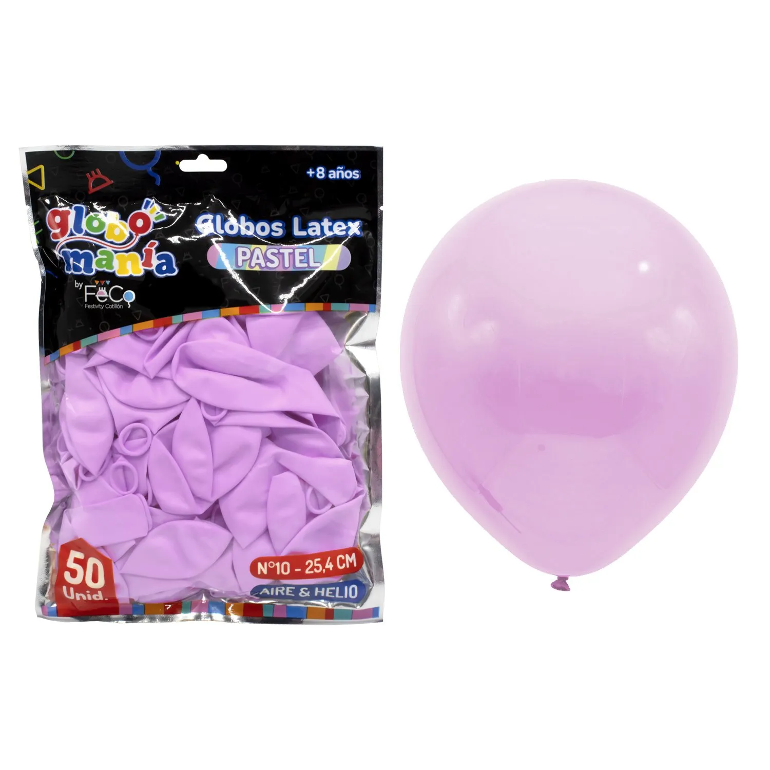 GLOBO 10 PASTEL FUCSIA X50UNI - 1