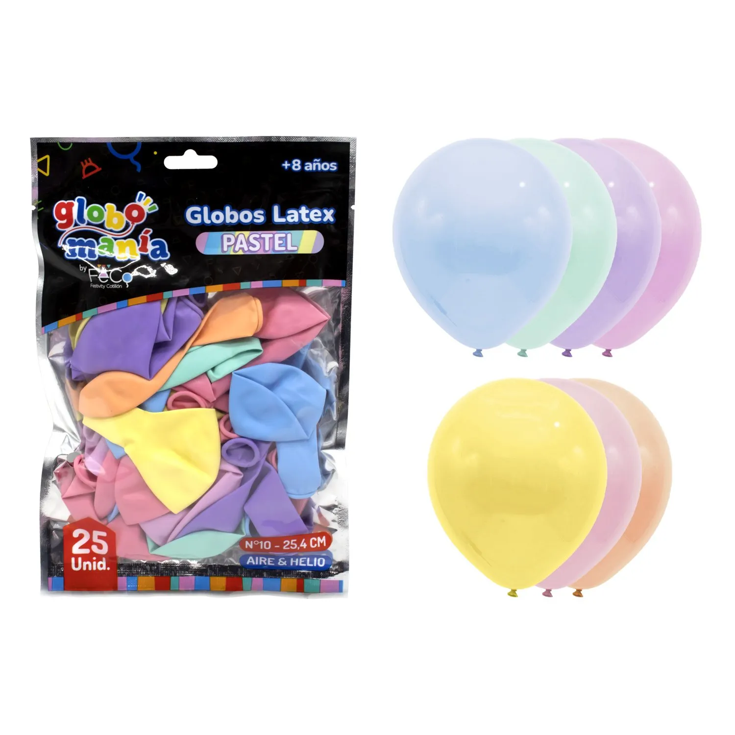 GLOBO 10 PASTEL SURTIDO X50UNI - 1