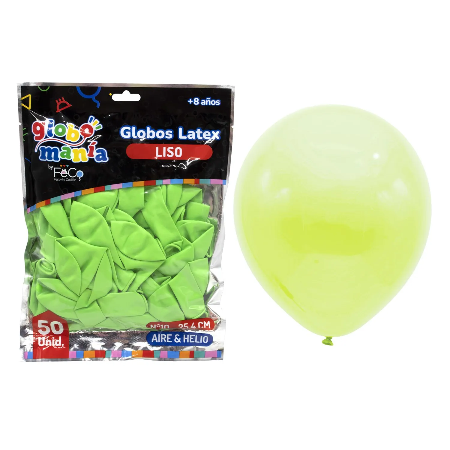 GLOBO 10 VERDE LIMA X50UNI - 1