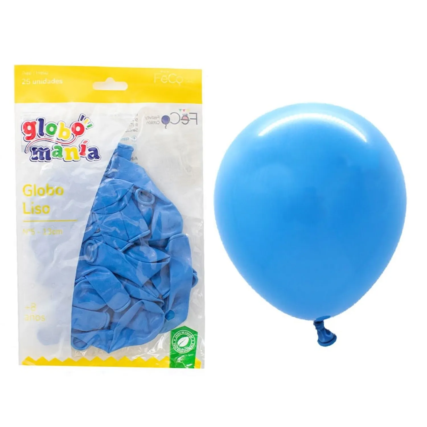 GLOBO 5 STANDAR CELESTE X25 UNI - 1