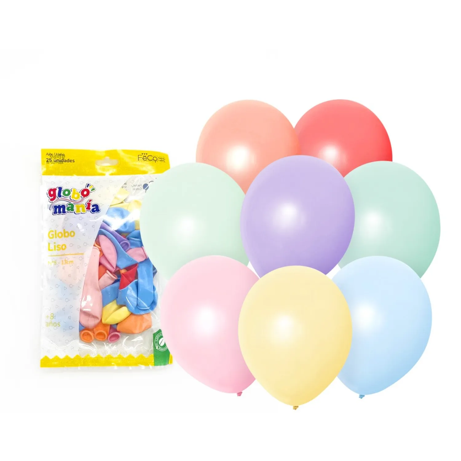 GLOBO 5 PASTEL SURTIDO X25 UNID - 1