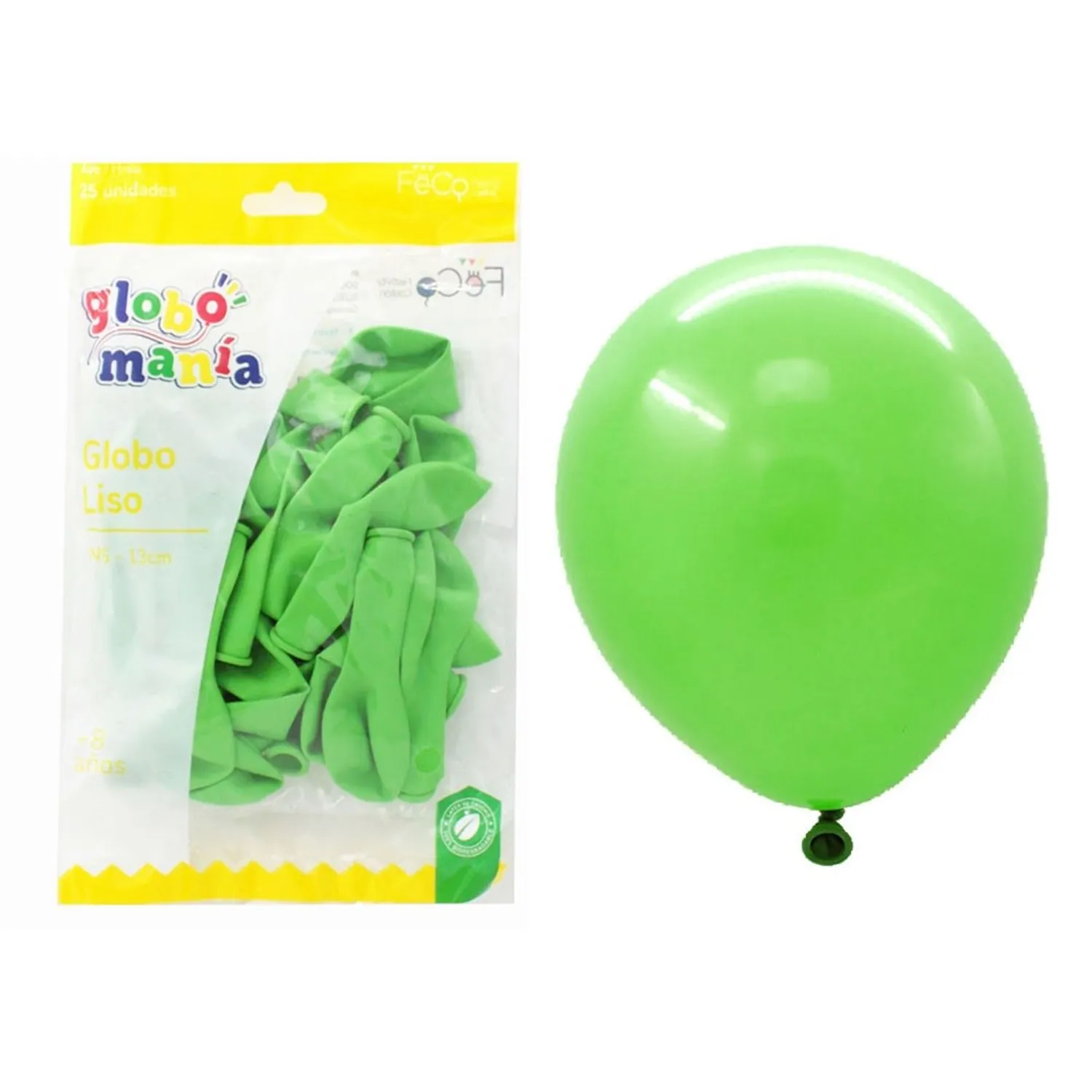 GLOBO 5 STANDARD VERDE LIMA X25 UNI - 1