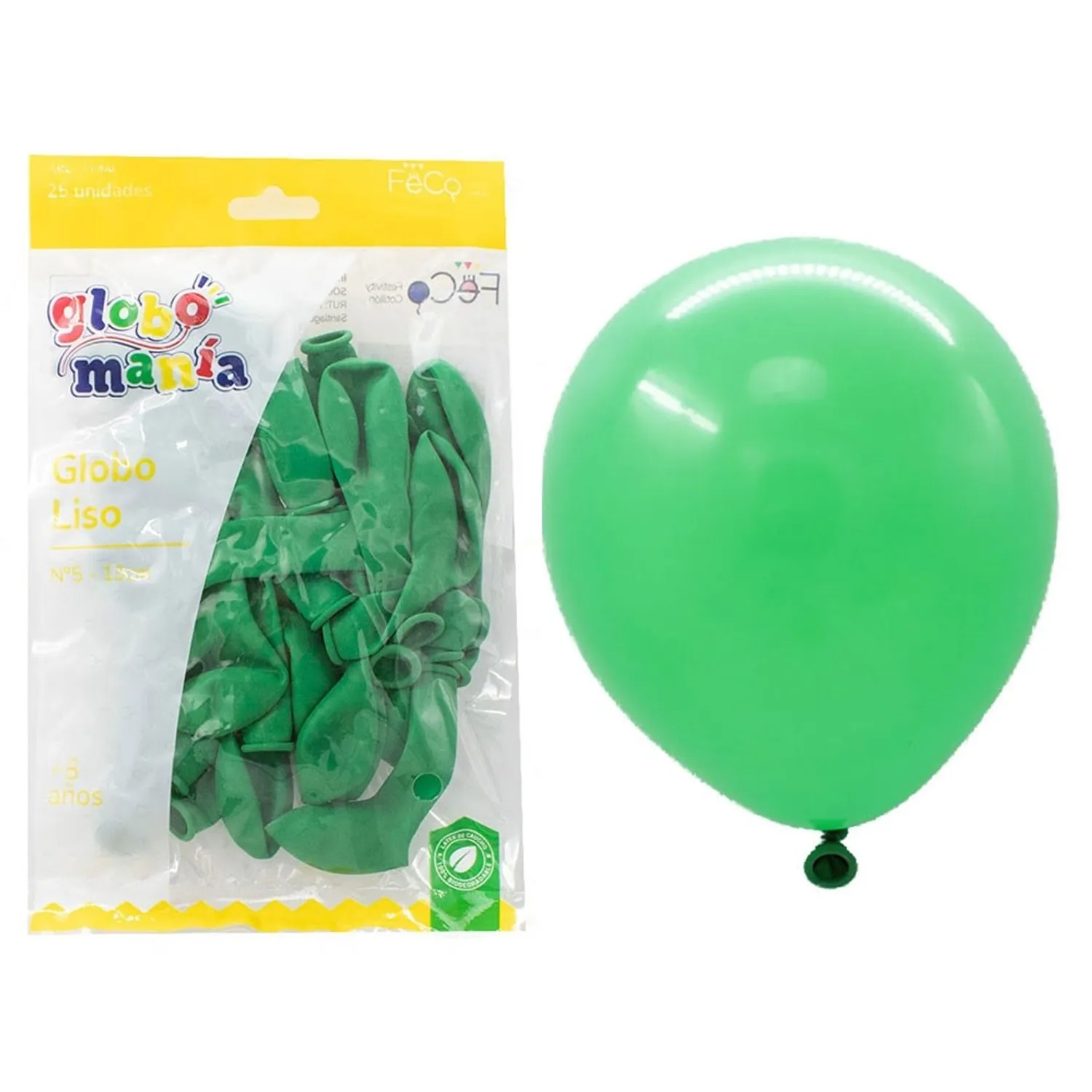 GLOBO 5 STANDARD VERDE X25 UNI - 1