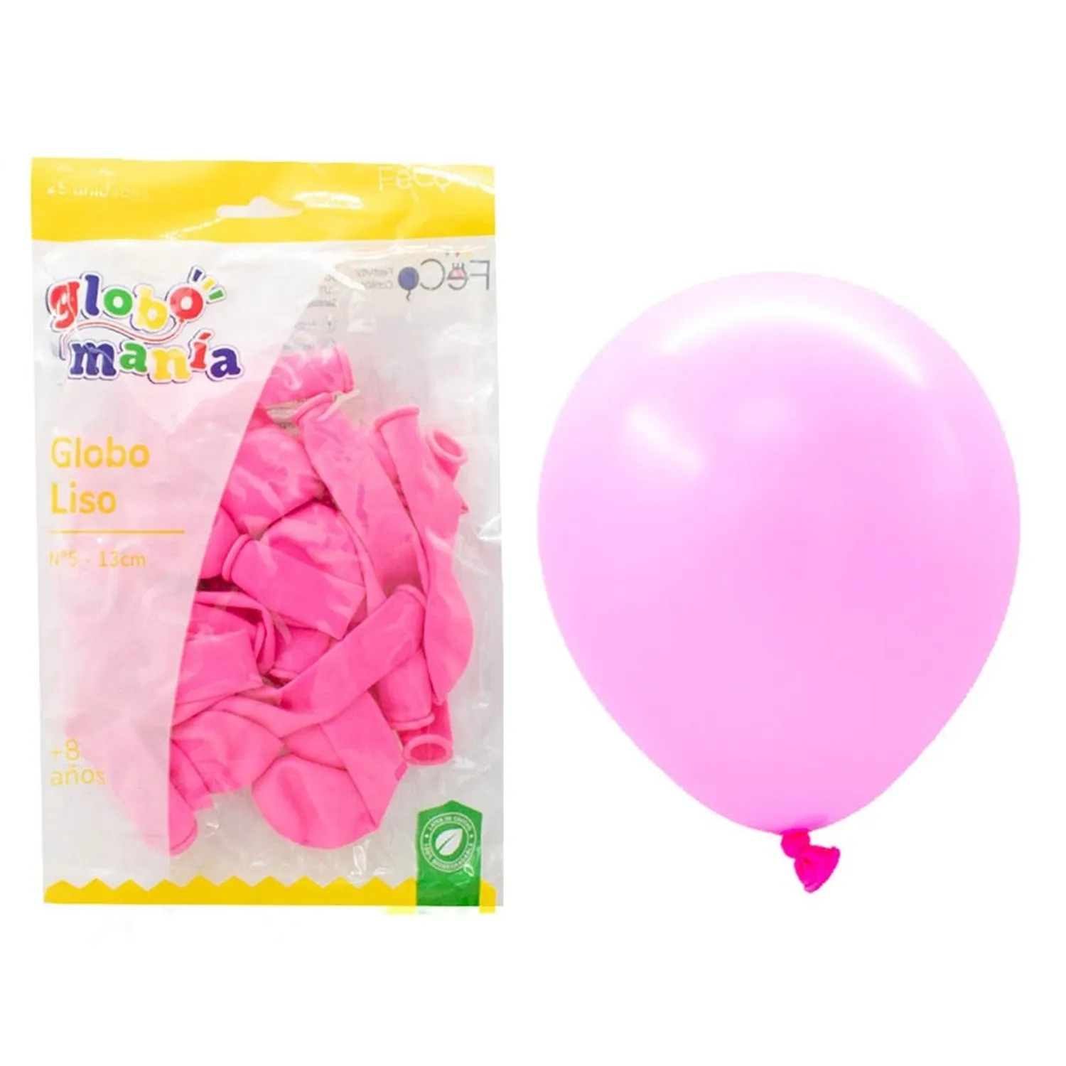 GLOBO 5 STANDARD ROSADO X25 UNI - 1