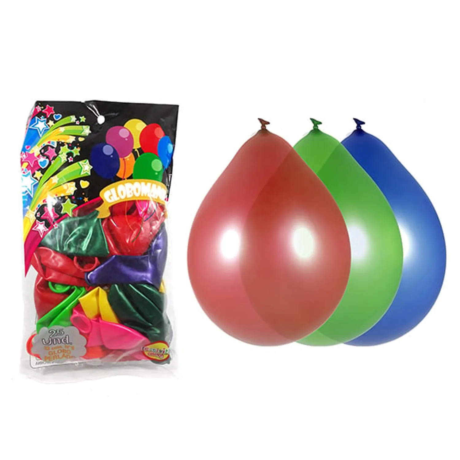 GLOBO 09 STANDARD PERLADO SURTIDO X 25 UNI - 1