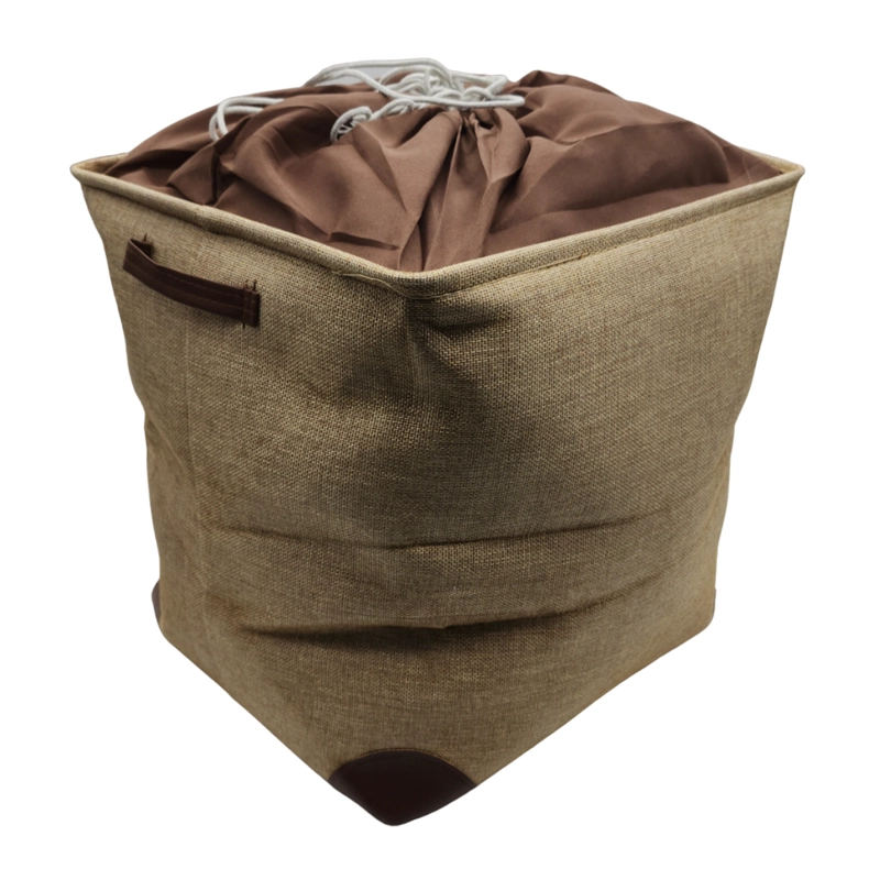 CESTO CANASTO PARA ROPA SUCIA PLEGABLE ORGANIZADOR DE TELA - 1