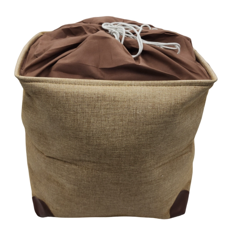 CESTO CANASTO PARA ROPA SUCIA PLEGABLE ORGANIZADOR DE TELA - 3