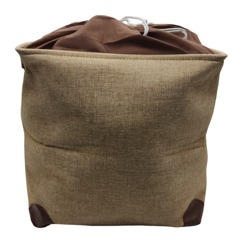 CESTO CANASTO PARA ROPA SUCIA PLEGABLE ORGANIZADOR DE TELA - 4