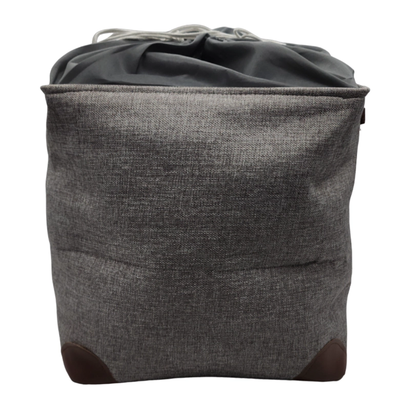 CESTO CANASTO PARA ROPA SUCIA PLEGABLE ORGANIZADOR DE TELA - 4